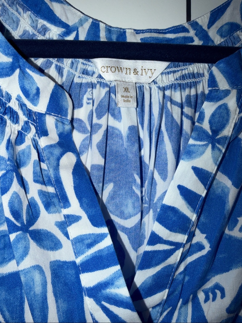 XL Blue and White Dress - Picture 2 of 2